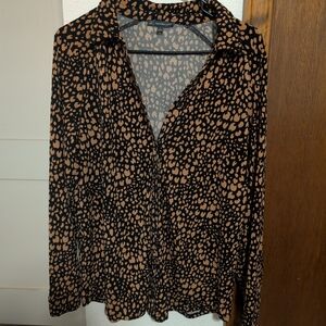Adrianna Papell Leopard Print Women's Top